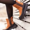 Roberto Rosso Skoletter Og Boots>Lorena Leather Boot Brown