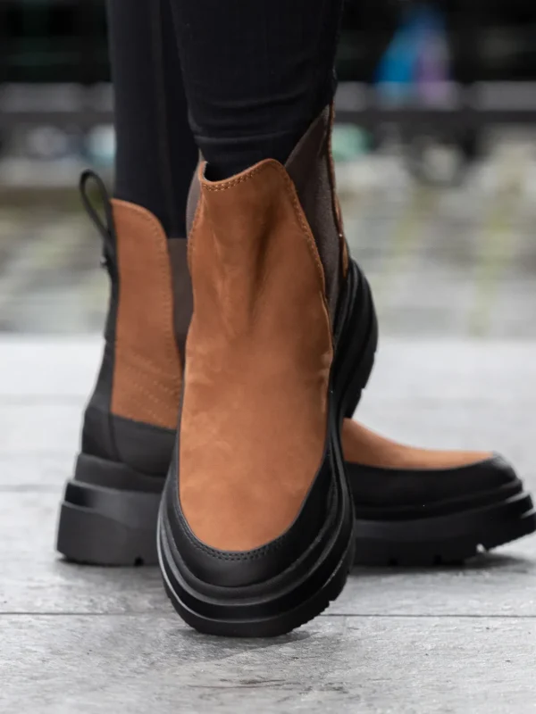 Roberto Rosso Skoletter Og Boots>Lorena Leather Boot Brown