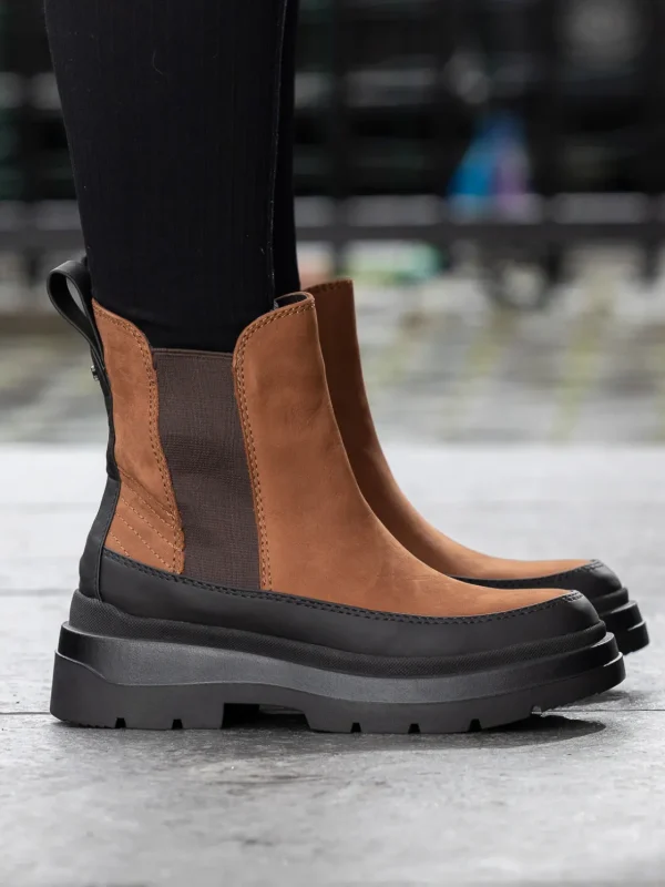 Roberto Rosso Skoletter Og Boots>Lorena Leather Boot Brown