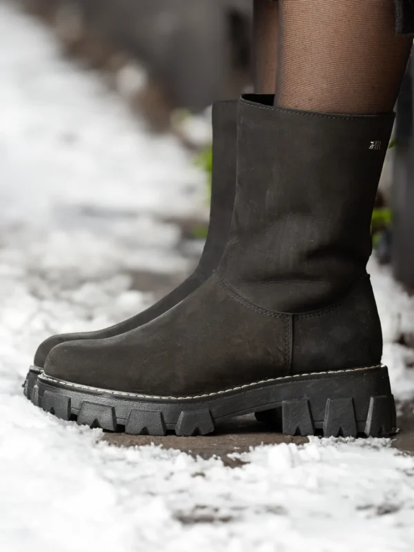Roberto Rosso Vintersko | Skoletter Og Boots>Monto Vinterstøvel Saueskinn Black