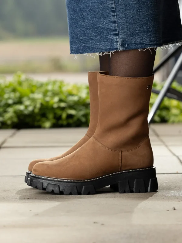 Roberto Rosso Vintersko | Skoletter Og Boots>Monto Vinterstøvel Saueskinn Camel