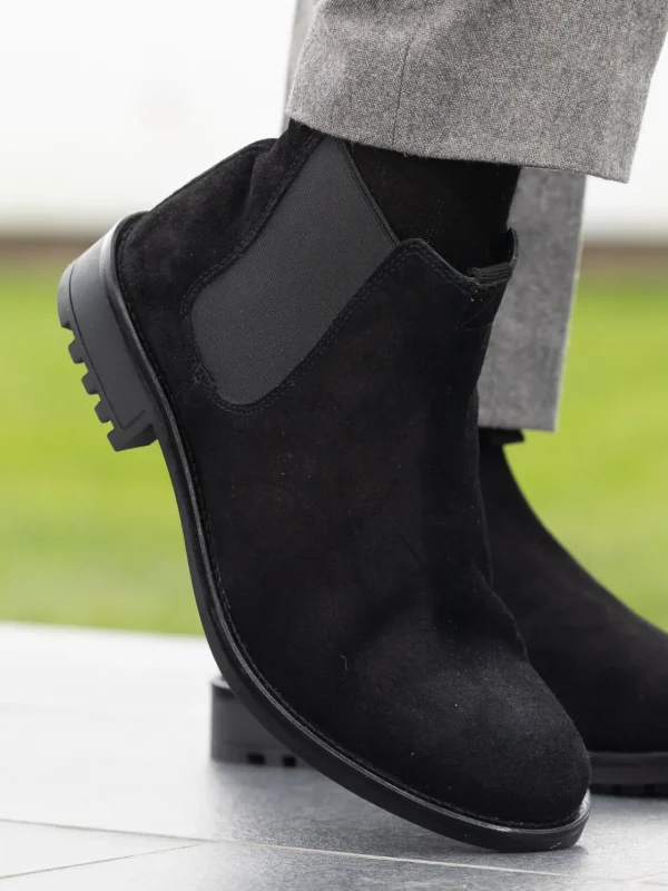 Noodles Skoletter Og Boots>– Chelsea Boot Suede Black