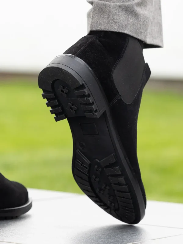 Noodles Skoletter Og Boots>– Chelsea Boot Suede Black