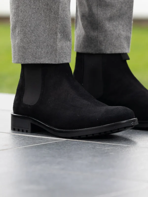 Noodles Skoletter Og Boots>– Chelsea Boot Suede Black