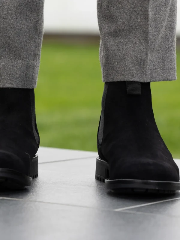 Noodles Skoletter Og Boots>– Chelsea Boot Suede Black