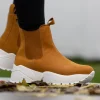 Noodles Skoletter Og Boots>– Chunko Chelsea Camel