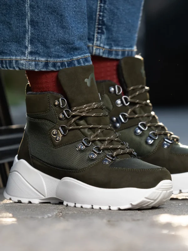 Noodles Vintersko | Skoletter Og Boots>– Chunko Hi Green