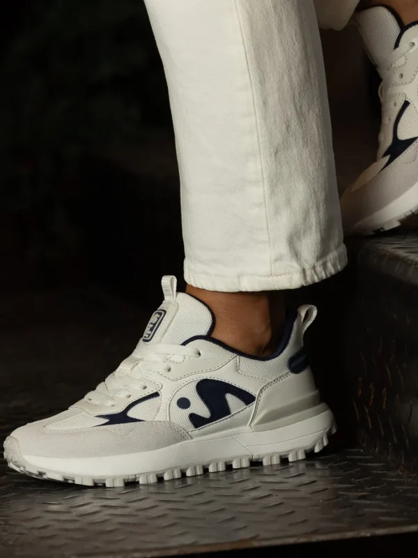 Noodles Sneakers>– Ding W White Navy