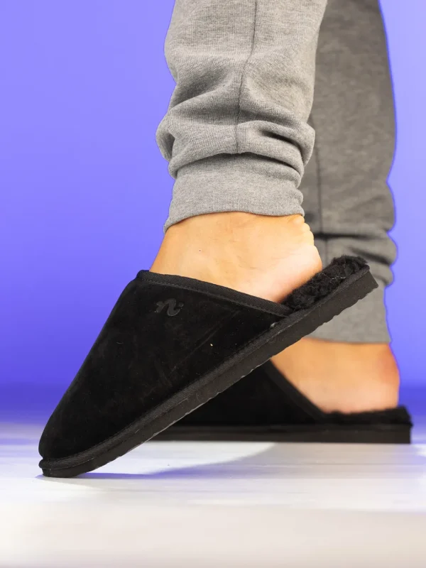 Noodles Tøfler>– Hut Wool Slipper Black