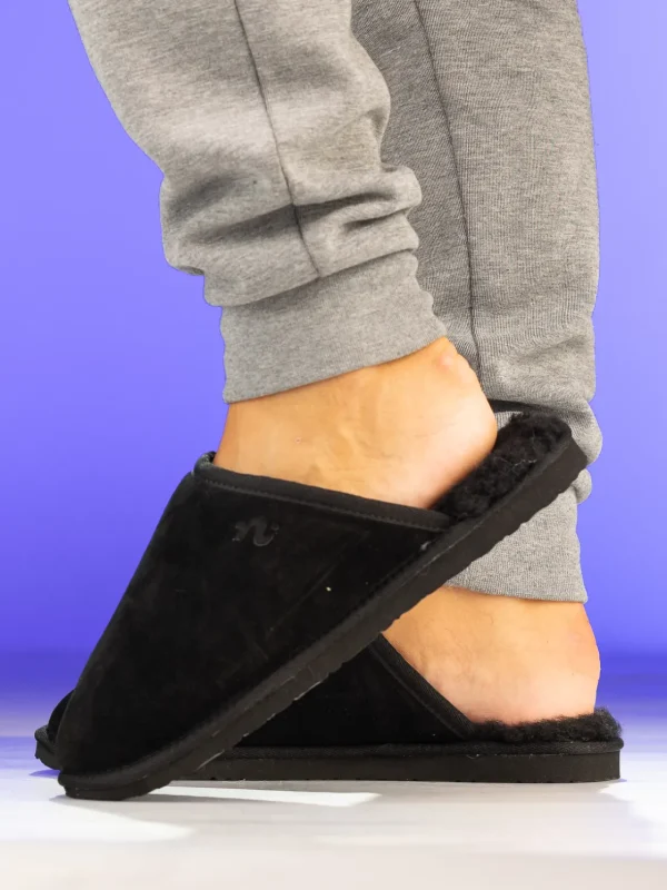 Noodles Tøfler>– Hut Wool Slipper Black