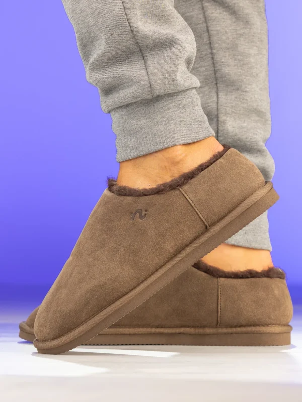Noodles Tøfler>– Lodge Wool Slipper Brown