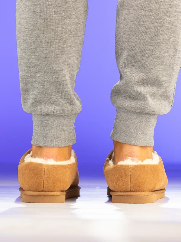 Noodles Tøfler>– Lodge Wool Slipper Camel