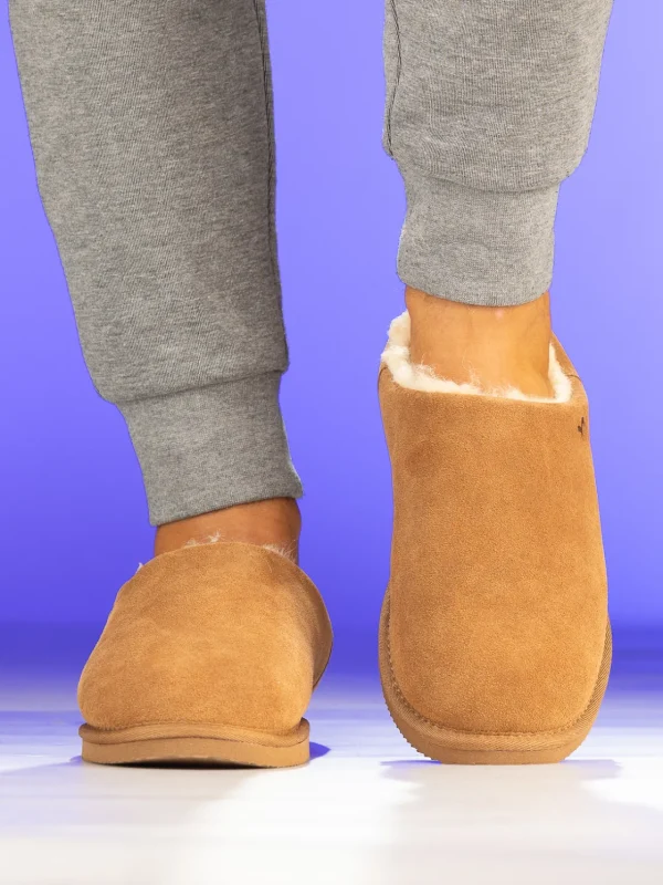 Noodles Tøfler>– Lodge Wool Slipper Camel
