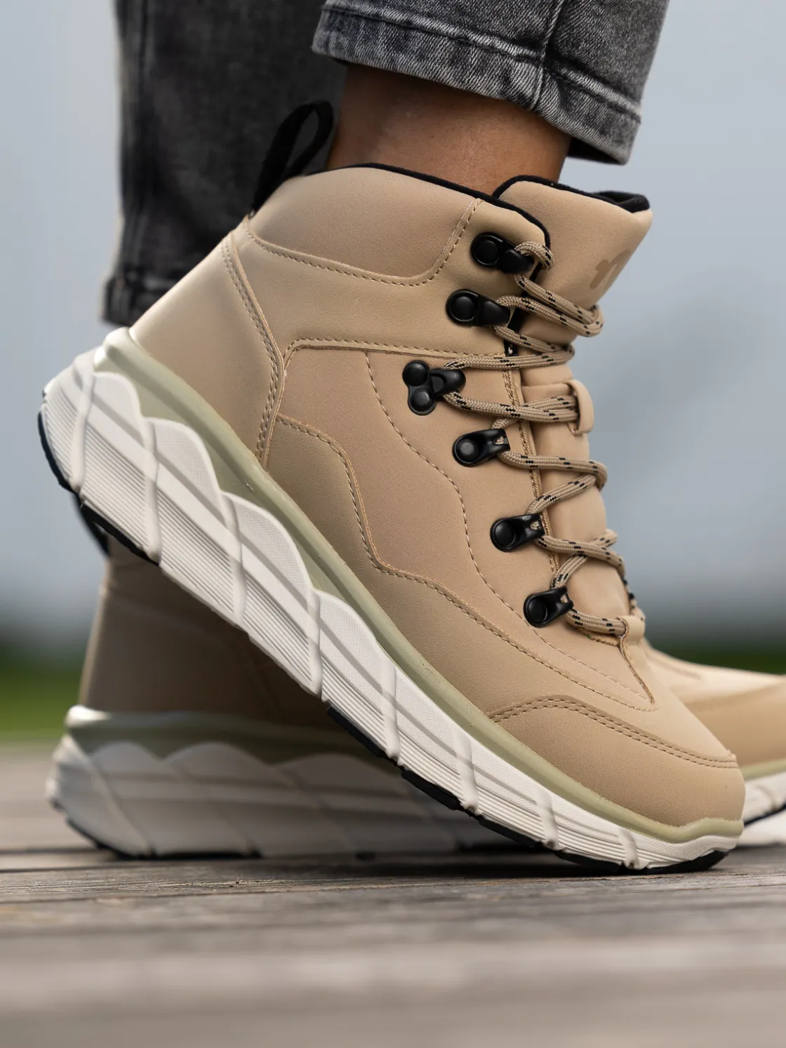 noodles__rangerider_beige_0.webp Noodles Vintersko | Skoletter Og Boots>– Rangerider Sand