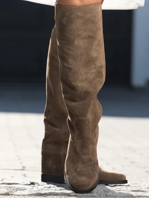 Roberto Rosso Skoletter Og Boots>Velour Cacao Støvlett